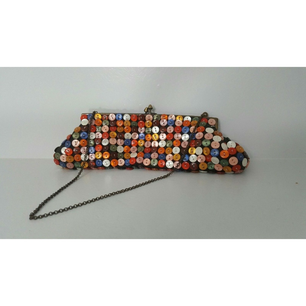 Vintage ALDO Multicolor Button Covered Purse